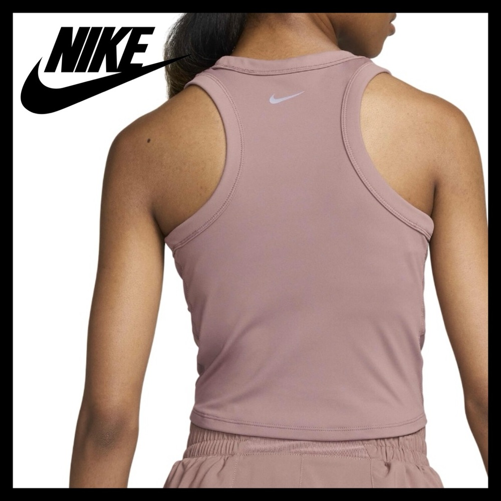Nike One Fitted Women's Dri-FIT Cropped Tank Top Size (XL) NEW with Tags (Mauve)